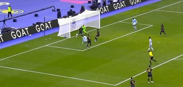 Ronaldo Messinin komandasına qol vurduğu an ekrana çıxan yazı GÜNDƏM OLDU - VİDEO