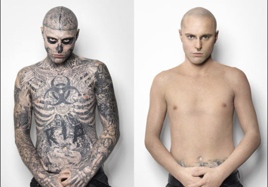 Dünyanın ən tatulu adamını tatusuz GÖRÜN - "Litrlərlə" tonal krem getdi... - VİDEO