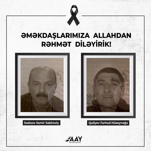 Terror aktı nəticəsində həlak olan AAYDA əməkdaşlarının - Fotoları