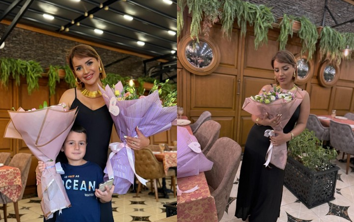 Ad günündə oğlu ilə fotolarını paylaşdı