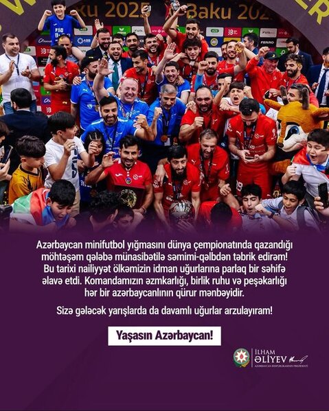 Prezidentdən millimizlə bağlı paylaşım - Foto