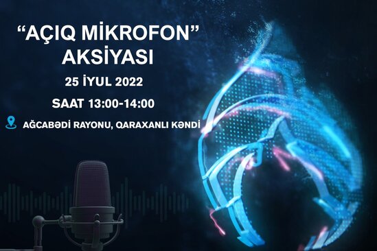 SOCAR "Azəriqaz" İB-nin "Açıq mikrofon"u Ağcabədi rayonunda qurulacaq