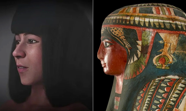 Qədim Misir kahininin üzü müasir texnologiya ilə canlandırılıb