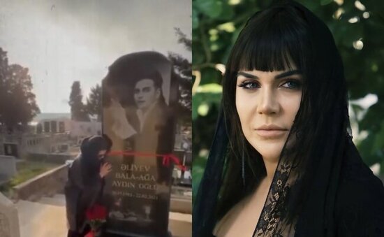 Ad gününü qardaşının məzarı üstündə keçirdi - VİDEO