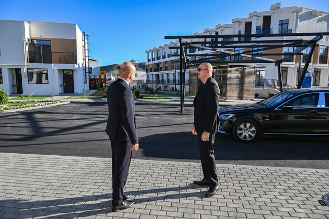 Prezident Zəngilanda gedən işlərlə tanış oldu - Fotolar
