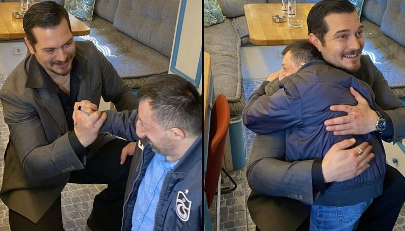 Çağatay Ulusoyu qucaqlayıb kövrəldi - VİDEO