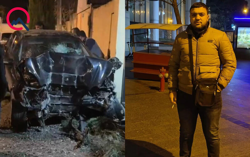 Maşın darvazaya çırpıldı, sürücü öldü - Fotolar