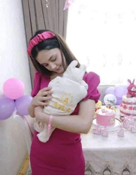 Öldürülən ana ilə körpəsinin FOTOLARI