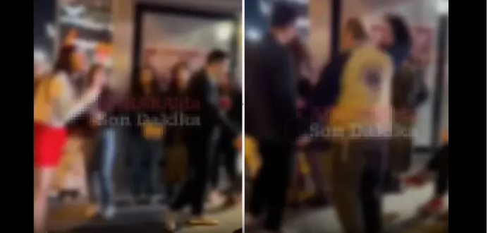 Avtobus dayanacağında gənc qızın geyiminə müdaxilə edən sərxoş şəxsə vətəndaşlardan sərt reaksiya - VİDEO