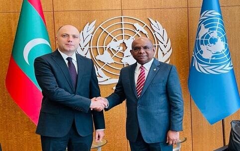 Kərimovla görüşdə niyə BMT və Maldiv bayrağı asılıb?