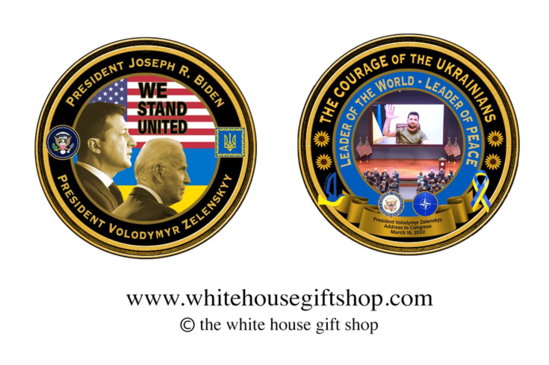 Ağ Ev Zelenskiyə həsr olunmuş sikkə buraxdı