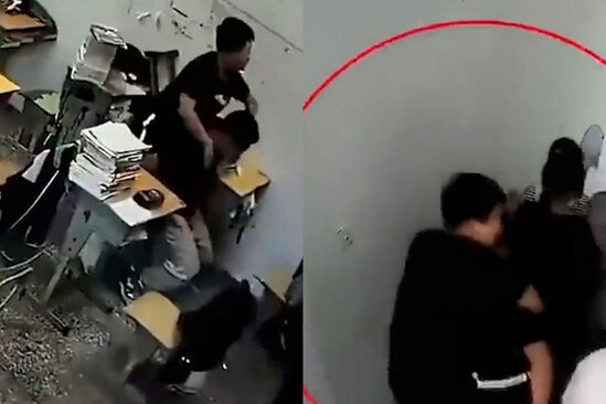 Zəlzələ zamanı sinif yoldaşını çiyinlərində daşıyıb qəhrəmana çevrildi - VİDEO