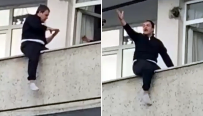 Ailəsi ilə mübahisə edən gənc intihara cəhd edib - VİDEO