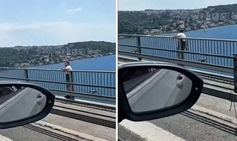 Avtomobilindən enib körpüdən özünü atdı