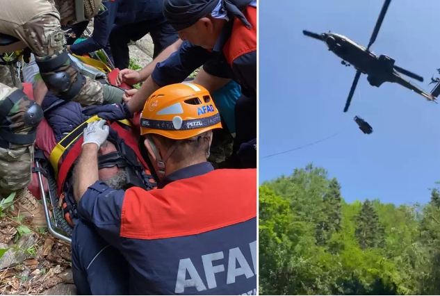 Şəlalədən yıxıldı, bud sümüyündəki platin yerindən çıxdı - VİDEO