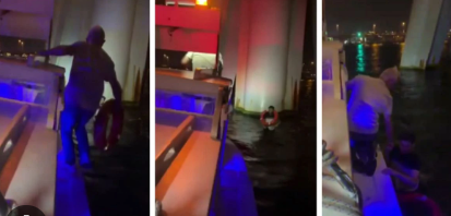 Dənizə düşən gənci kapitan xilas etdi