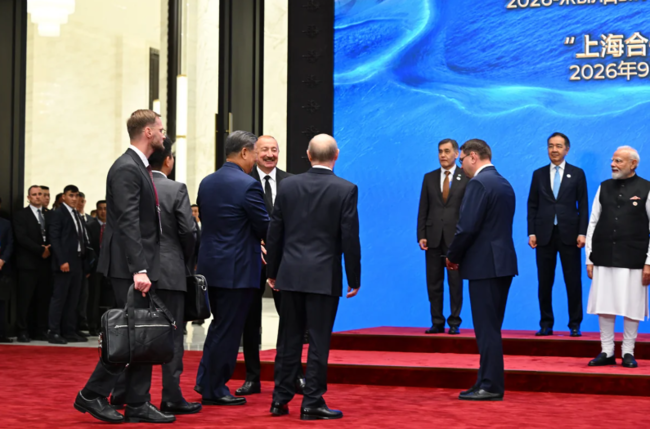 Prezident İlham Əliyev "ŞƏT plyus" formatında görüşdə çıxış edib - FOTO - VİDEO