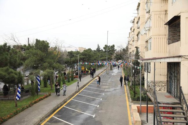 Dünya Azərbaycanlıların Həmrəyliyi Günü və Yeni il ərəfəsində paytaxtın Nizami rayonunda geniş abadlıq-quruculuq işləri davam etdirilir