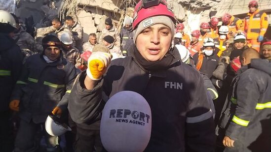 FHN xilasediciləri: "Kahramanmaraşda 2 nəfəri dağıntılar altından sağ çıxartdığımıza görə sevinirik" - FOTO