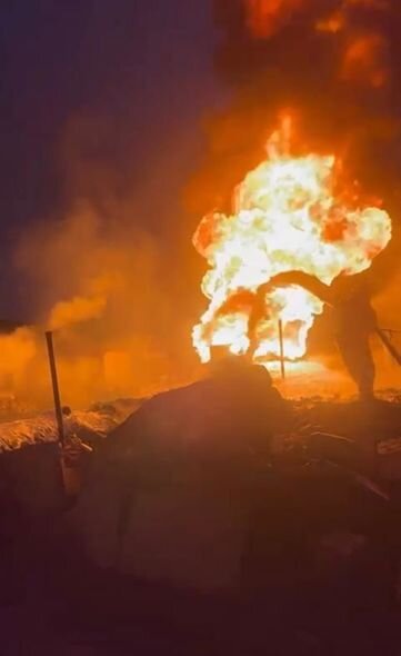 FHN: "Xankəndi şəhərinin yaxınlığında yanacaqdoldurma məntəqəsindəki yanğın söndürülüb" -YENİLƏNİB+FOTO/VİDEO