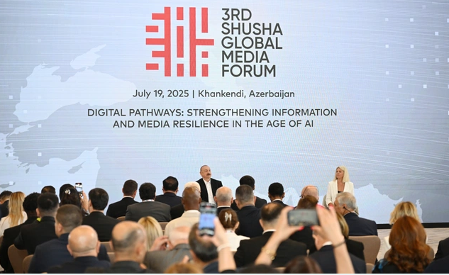 İlham Əliyevin III Şuşa Qlobal Media Forumunun iştirakçıları ilə görüşü keçirilib - YENİLƏNİB+VİDEO