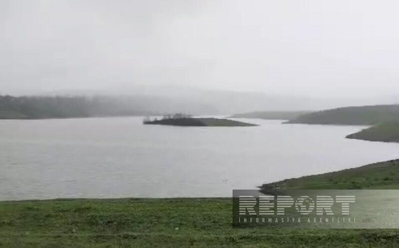 Göytəpə su anbarı 10 ildən sonra ilk dəfə tam dolub