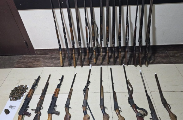 İmişli polisi külli miqdarda silah-sursat ələ keçirib