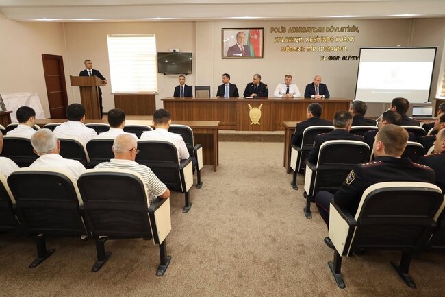 Yevlaxda 2 İyul - Azərbaycan Polisi Günü münasibətilə tədbir keçirilib