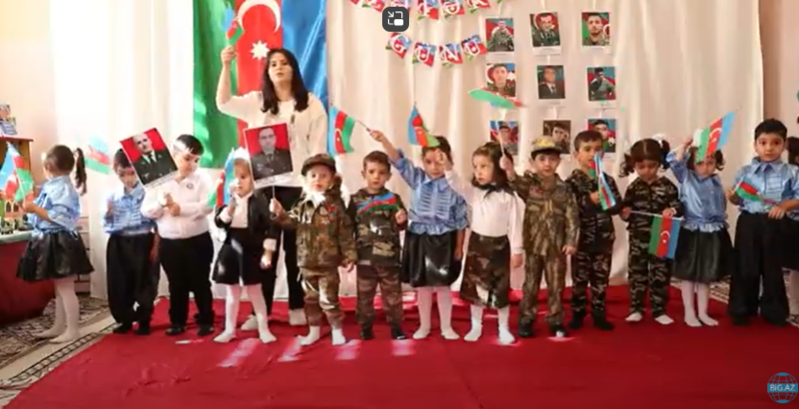 165 saylı bağçada Zəfər Günü qeyd olundu - VİDEO