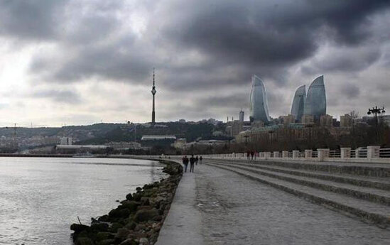 Bakıda havanın temperaturu normadan aşağıdır