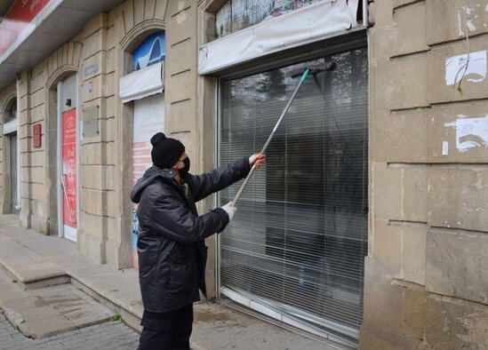 Bakıda 550 küçə dezinfeksiya edildi - FOTO