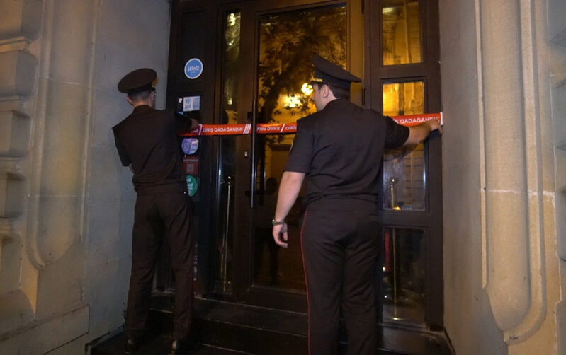 Bakının mərkəzindəki bu gecə klubu bağlandı - Video