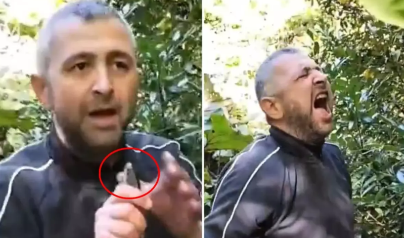 Canlı balığı udan kişinin görüntüləri sosial şəbəkədə gündəm oldu - VİDEO