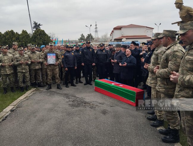 Təlimdə həlak olan hərbçimiz dəfn olundu - Fotolar