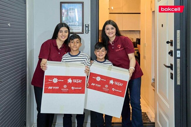 "Bakcell" "YAŞAT" Fondunun "Hədiyyə Karvanı" layihəsinə qoşuldu