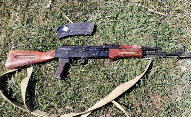 Ağdaşda "Kalaşnikov" avtomatı aşkarlanıb