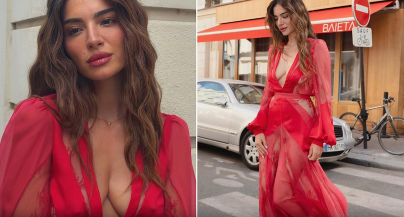 Melisa Aslı Pamukdan Paris Moda Həftəsində iddialı geyim! - VİDEO