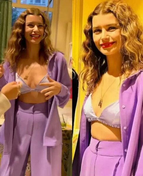 Beren Saat geyimi ilə qatıldığı dəvətə damğasını vurub - FOTO