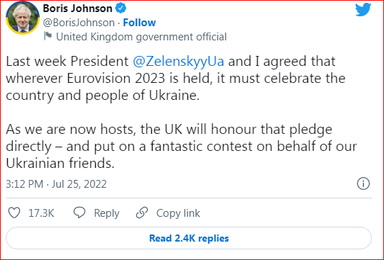 Boris Conson: "Britaniyada "Avroviziya" Ukraynanı və Ukrayna xalqını tərənnüm edəcək" - FOTO