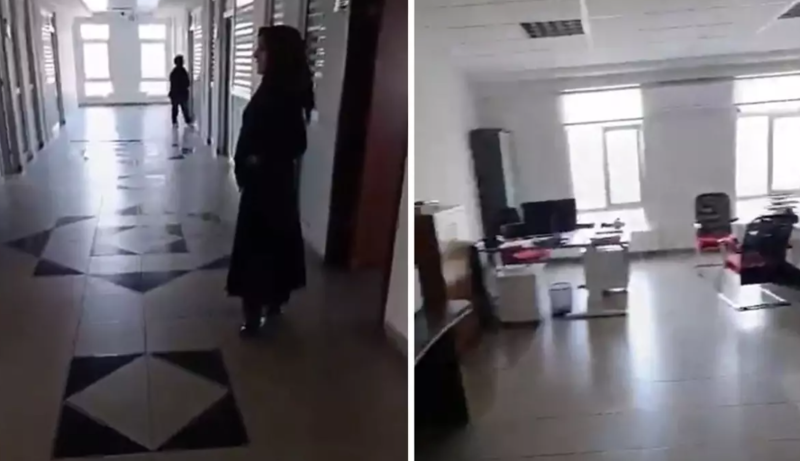 Dövlət idarəsində çəkilən görüntülər sosial medianı ayağa qaldırdı - VİDEO