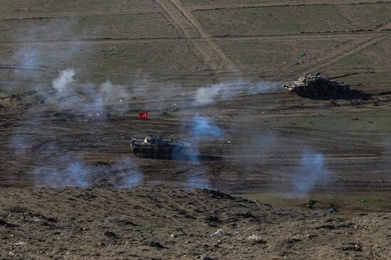"Qardaş yumruğu" təlimində tanklar, təyyarələr, helikopterlər və PUA-lardan istifadə edilib - FOTO
