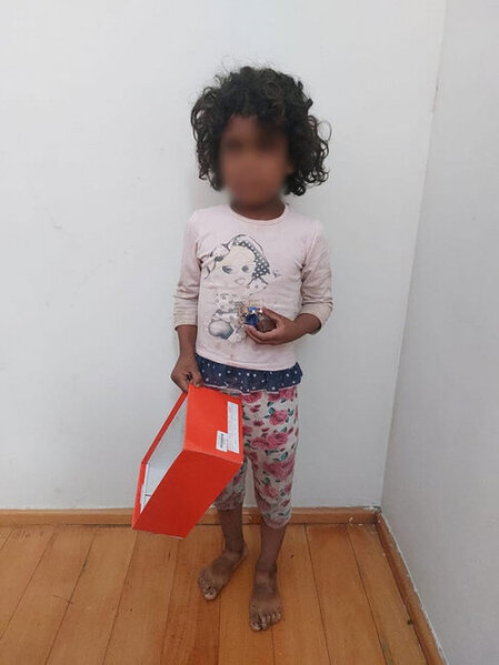 Bakıda diləndirilən uşaq sığınacağa təhvil verildi - FOTO