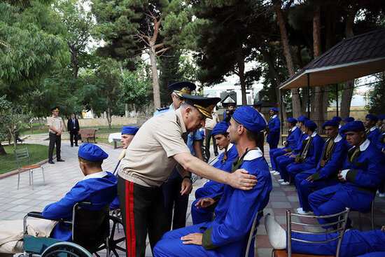 Zakir Həsənov yaralılarla görüşdü -- FOTO/VİDEO
