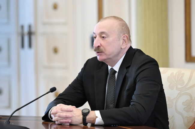 İlham Əliyev: "Bizim daxili risklərimiz yoxdur, bütün təhdidlər sərhədlərimizdən kənarda yaranır" - VİDEO