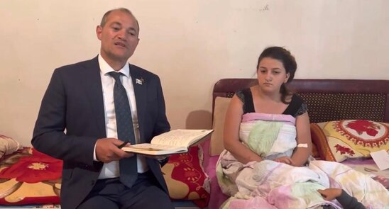 Deputat Razi Nurullayev 14 yaşında olarkən qaçırılmış qadını ziyarət edib