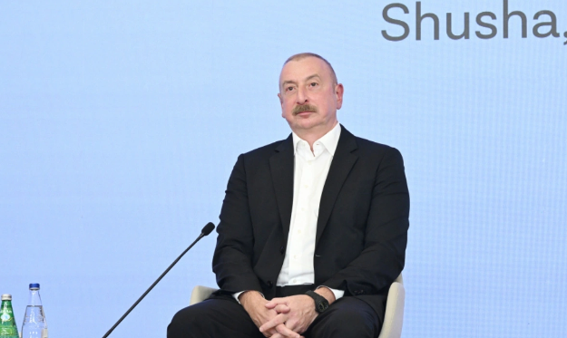 ABŞ mediası İlham Əliyevin Şuşa Qlobal Media Forumunda çıxışından yazır