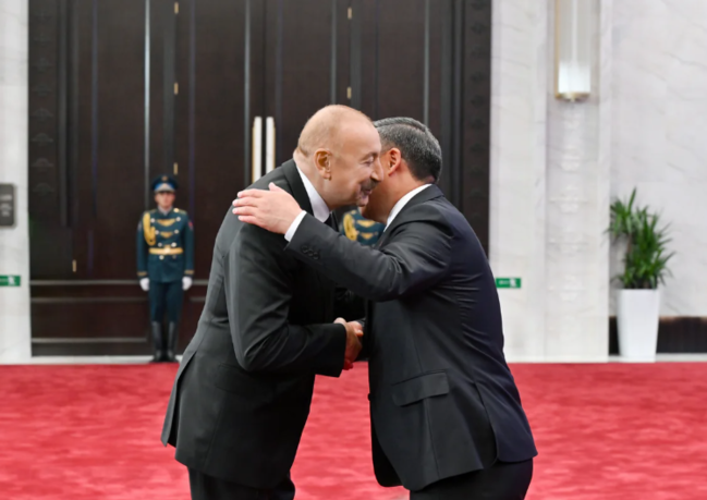 Prezident İlham Əliyev "ŞƏT plyus" formatında görüşdə çıxış edib - FOTO - VİDEO