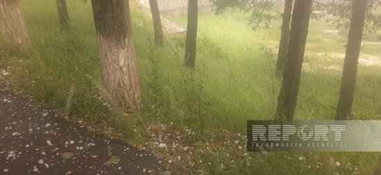 Şuşaya dolu yağır