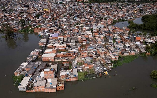 San-Pauluda daşqınlar səbəbindən 37 mindən çox ev işıqsız qalıb