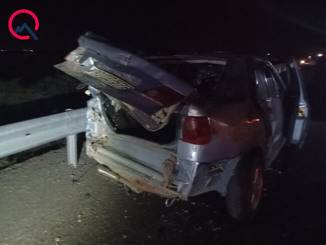 Biləsuvarda üç maşın toqquşdu - Ölən və xəsarət alanlar var